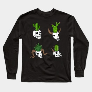 Cactus skulls Long Sleeve T-Shirt